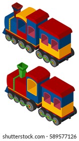 3D design for trains illustration
