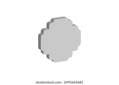 Diseño 3D vintage marcos y etiquetas de Vertical Ilustración vectorial Horizontal aislada sobre fondo blanco editable