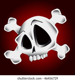 3d designed vector skull