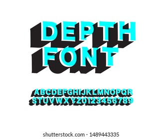3D Designer Font Set in vector format