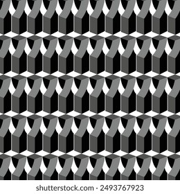 With a 3D diagonal pattern, add a modern and interesting visual dimension to any work of art
