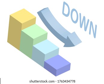 3D diagram of descending graph