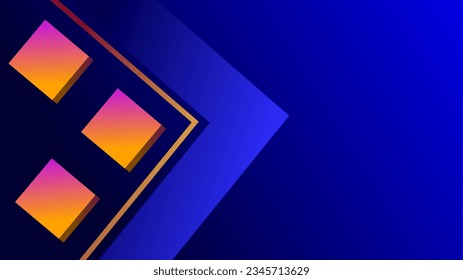 3D Diamond geometric frame copy space gradient background