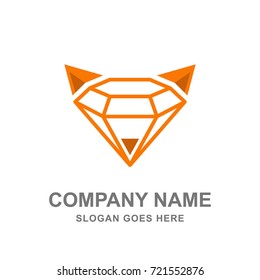 3D Diamond Technology Jewelry Logo Vector Icon