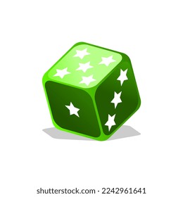 3D Dice vector graphic illustration suitable for gaming designs, icon posters, and more