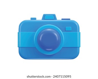 3d digital camera icon illustration