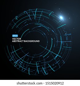 3D digital globe concept, internet and big data or blockchain concepts, artificial intelligence and cloud computing