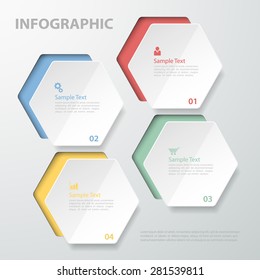 3D digital template Infographic. Vector illustration can be used for workflow layout, diagram, number options, web design