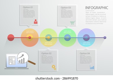 3D digital template Infographic. Vector illustration can be used for workflow layout, diagram, number options, web design