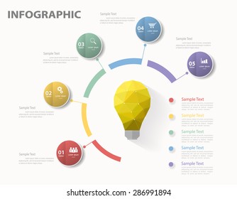 3D digital template Infographic. Vector illustration can be used for workflow layout, diagram, number options, web design