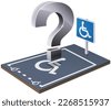 handicap sign 3d