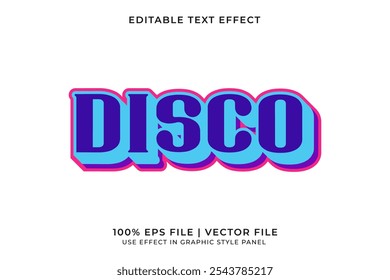 3D Disco Retro style text effect