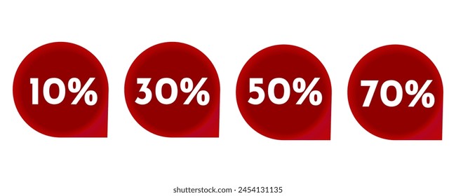 Iconos de descuento 3D
Vector volumétrico iconos 10% 30% 50% 70%
Promoción, descuentos.
fotogramas 3D