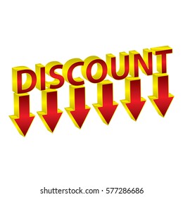 3D discount sign