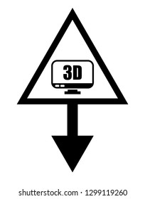 3d display and map pin. logo concept. Designed for your web site design, logo, app, UI