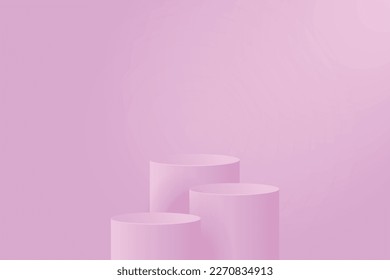 3D display podium product background 