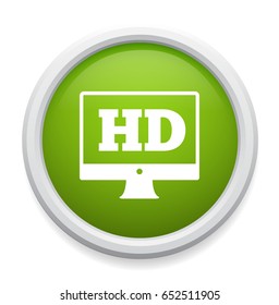 3d display round icon, modern design web element