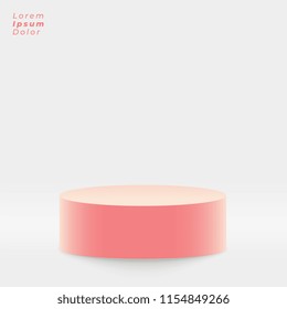 3d display stand on studio background
