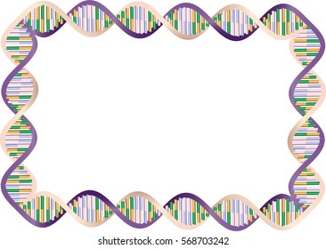 3d DNA helix frame