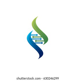 3d DNA logo, gen logo designs template