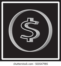 3d dollar icon