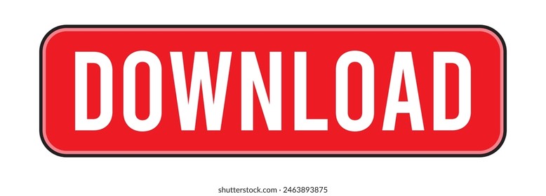 3D download button icon. Upload icon. Down arrow bottom side symbol. Click here button. Save cloud icon push button for UI UX, website, mobile application.