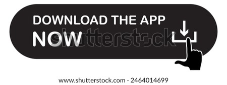 3D download button icon. Upload icon. Down arrow bottom side symbol. Click here button. Save cloud icon push button for UI UX, website, mobile application.