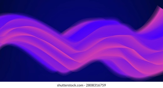 3D dragon shape, purple pink blue combination fluid