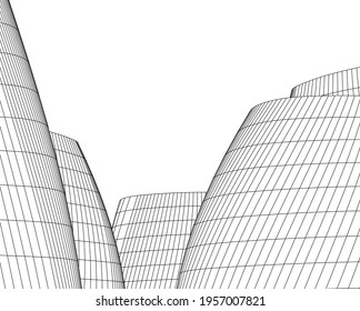 3.º dibujo de la arquitectura moderna