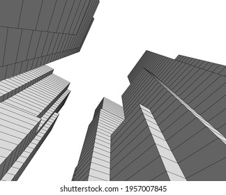 3.º dibujo de la arquitectura moderna
