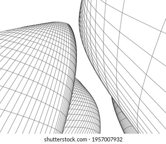 3.º dibujo de la arquitectura moderna