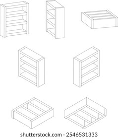 Estante de dibujo 3D 7 tipos