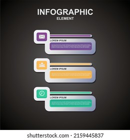3d Dynamic infographic icon email, contact person and time for your website design or digital design needs