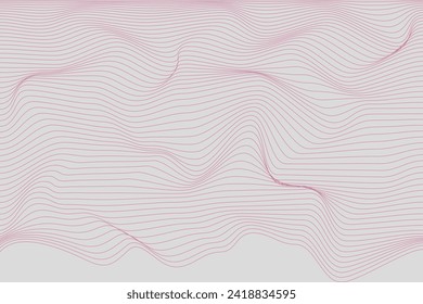 3D Dynamic line Wave Pattern in Adobe Illustrator.