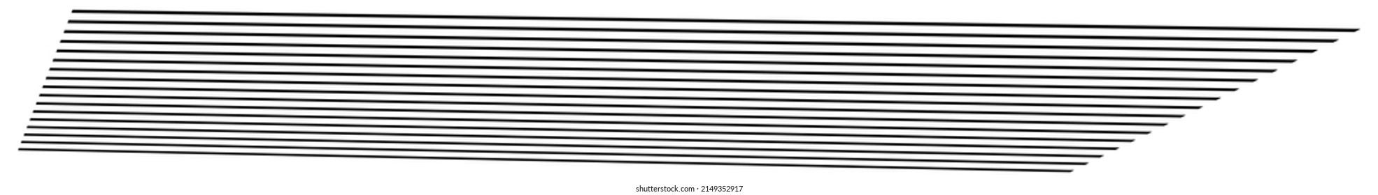 3D-dynamische Linien, Stifte in Perspektive verschwinden, abnehmend in Horizont