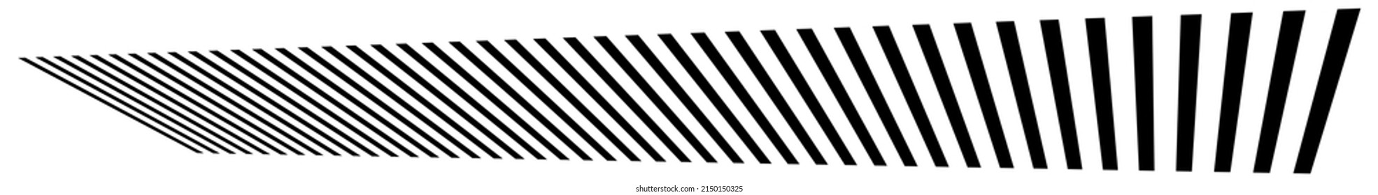 3d dynamic lines, stipes in perspective vanishing, diminishing into horizon
