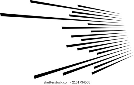 3D dynamic lines, stripes element in perspective geometric vector