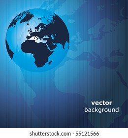 3d earth abstract background - vector illustration