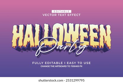 modelo de estilo de efeito de texto halloween editável em 3d