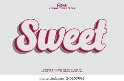 3d editable happy valentine text effect style