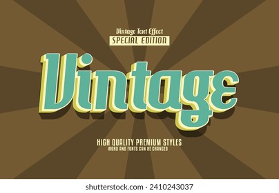 3d editable retro text effect style mockup