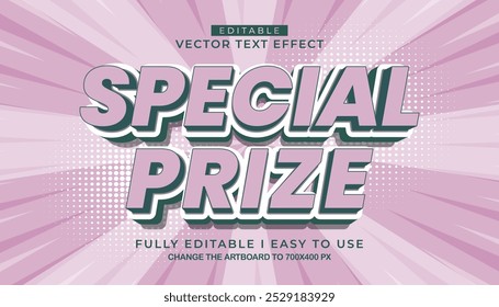 3D editierbarer Spezialpreis-Texteffekt-Stil