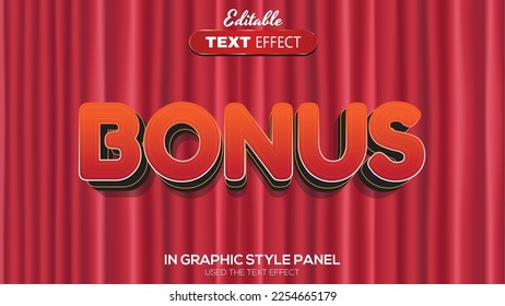 3D editable text effect bonus theme