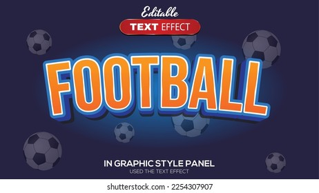 Tema futbolín de efecto de texto editable 3D