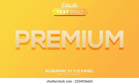 3D editable text effect premium theme