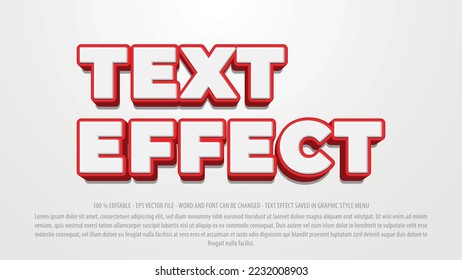 3D editable text effect template