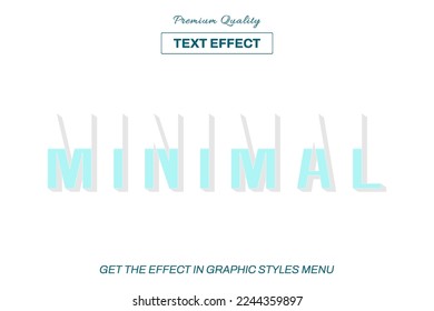 3D editable text effect template