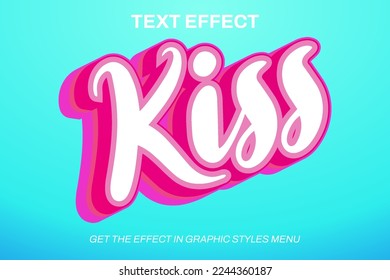 3D editable text effect template