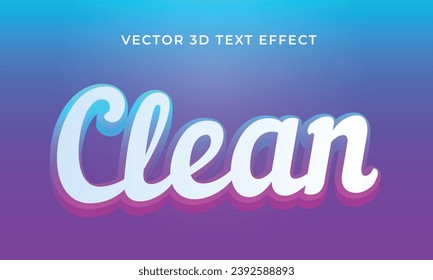 3D editable text effect template style premium vector