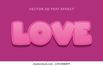 3D editable text effect template style premium vector
